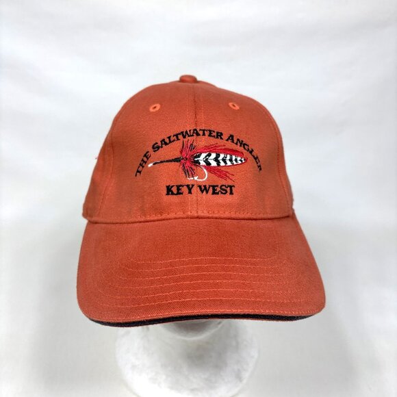 Simms Fishing Saltwater Angler Key West Fla Embroidered Sandwich Bill Cap Hat - Picture 1 of 7